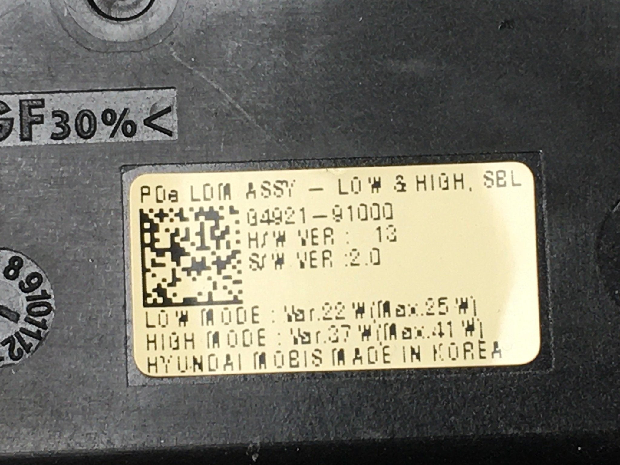 Balastro faros Hyundai i30 PD - 0492191000