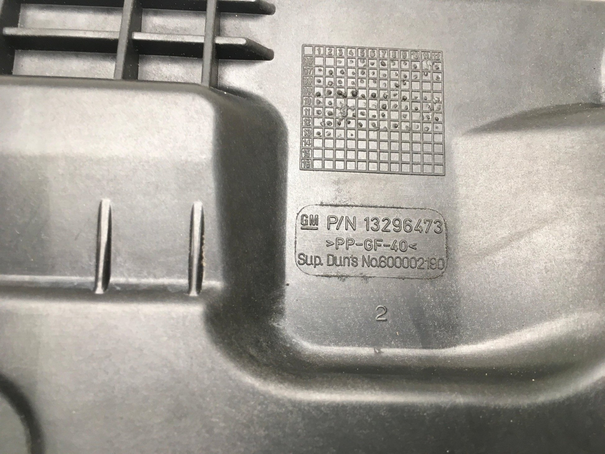 Bandeja bateria Opel Corsa D - 13296473