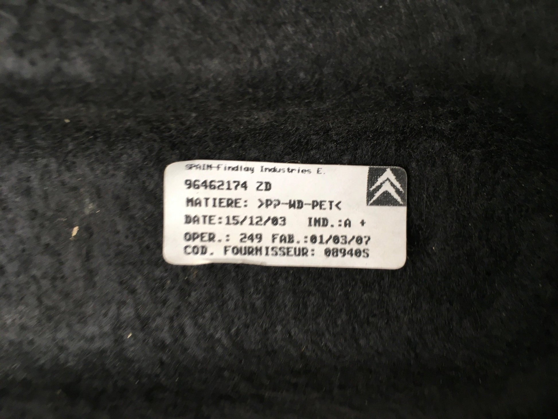 Bandeja Maletero Citroen C4 I - 96462174