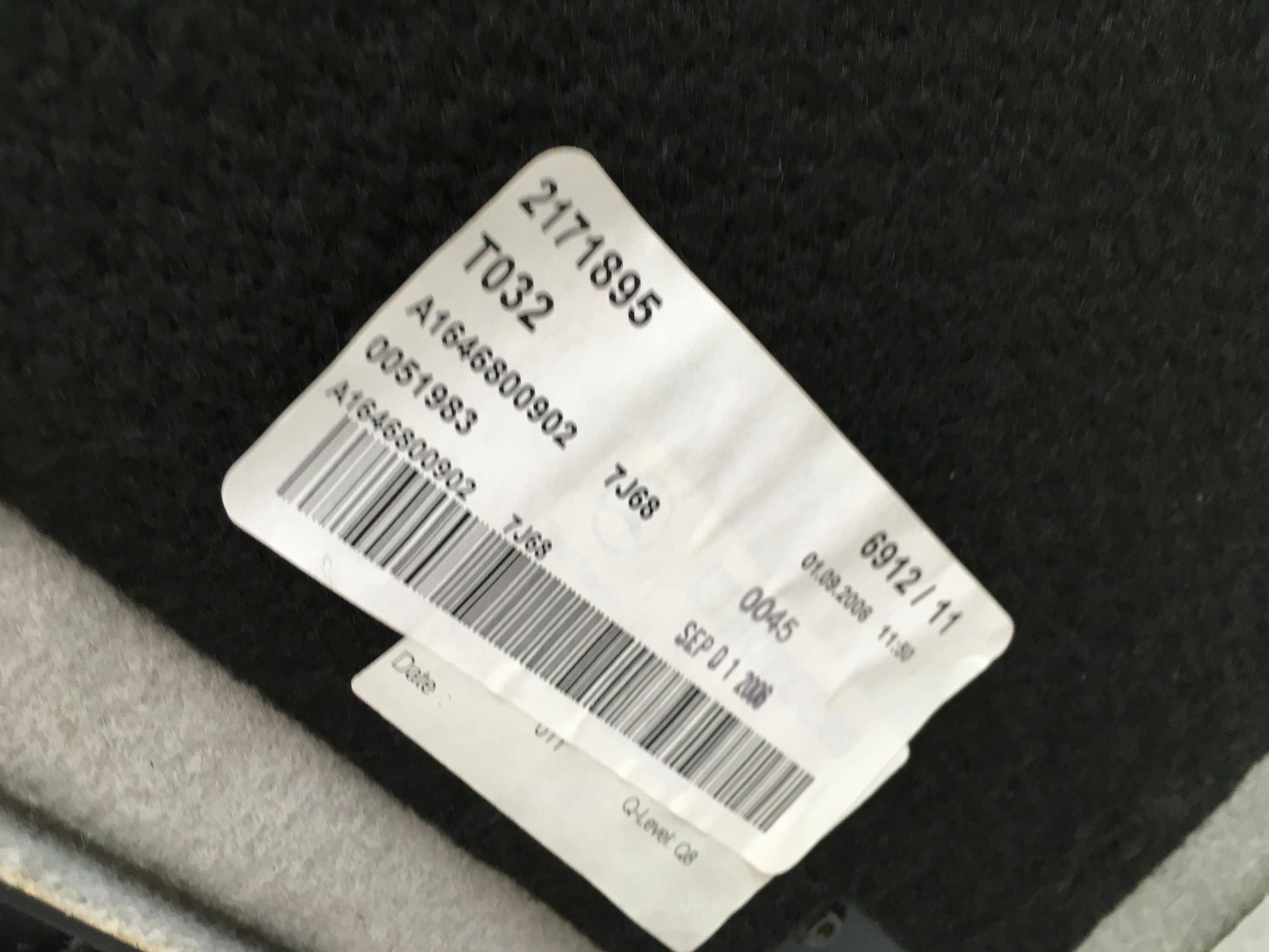 Bandeja Maletero Mercedes W164 - A1646800902