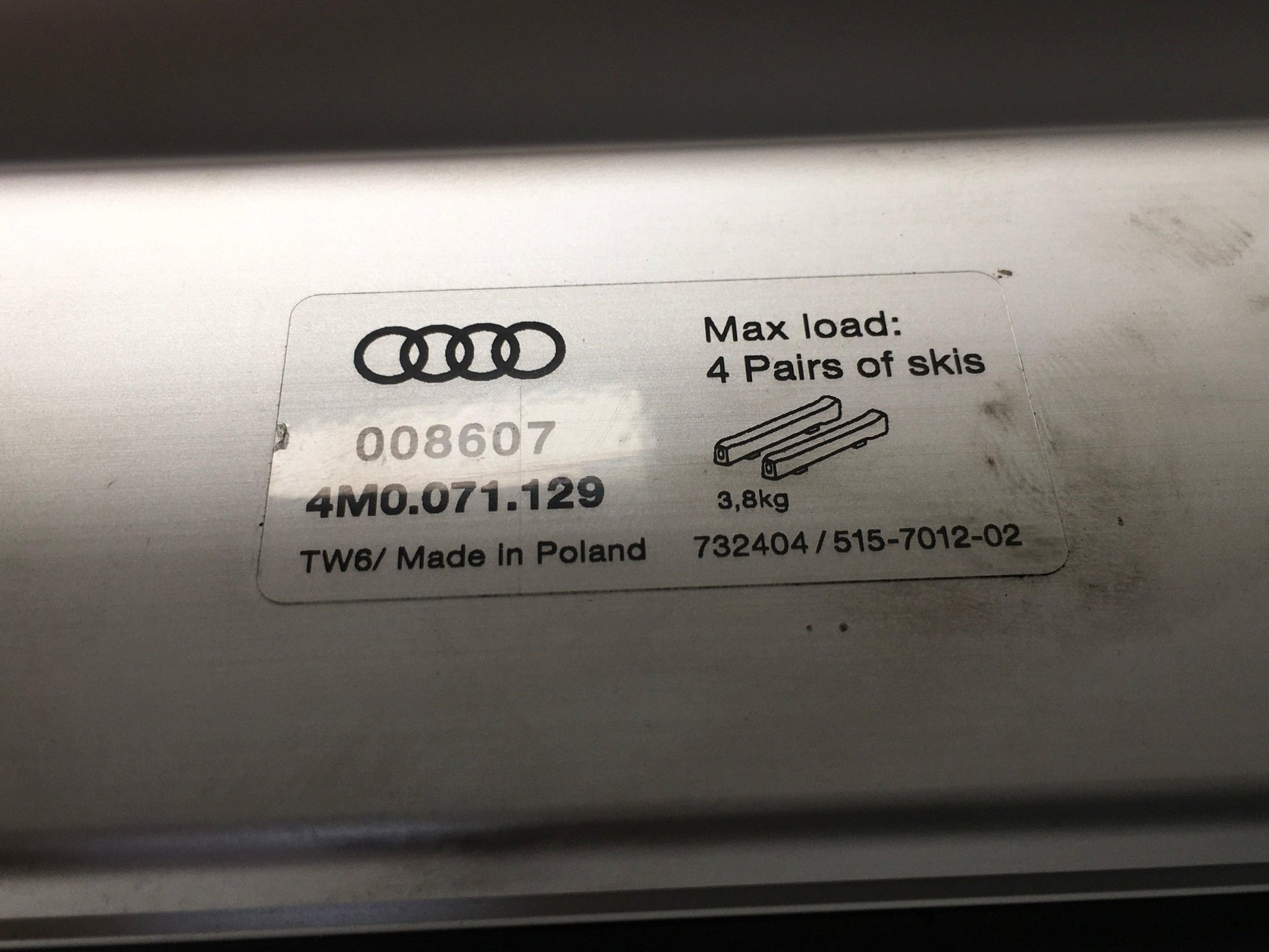 Barra techo Audi A3 8V - 8V4071126