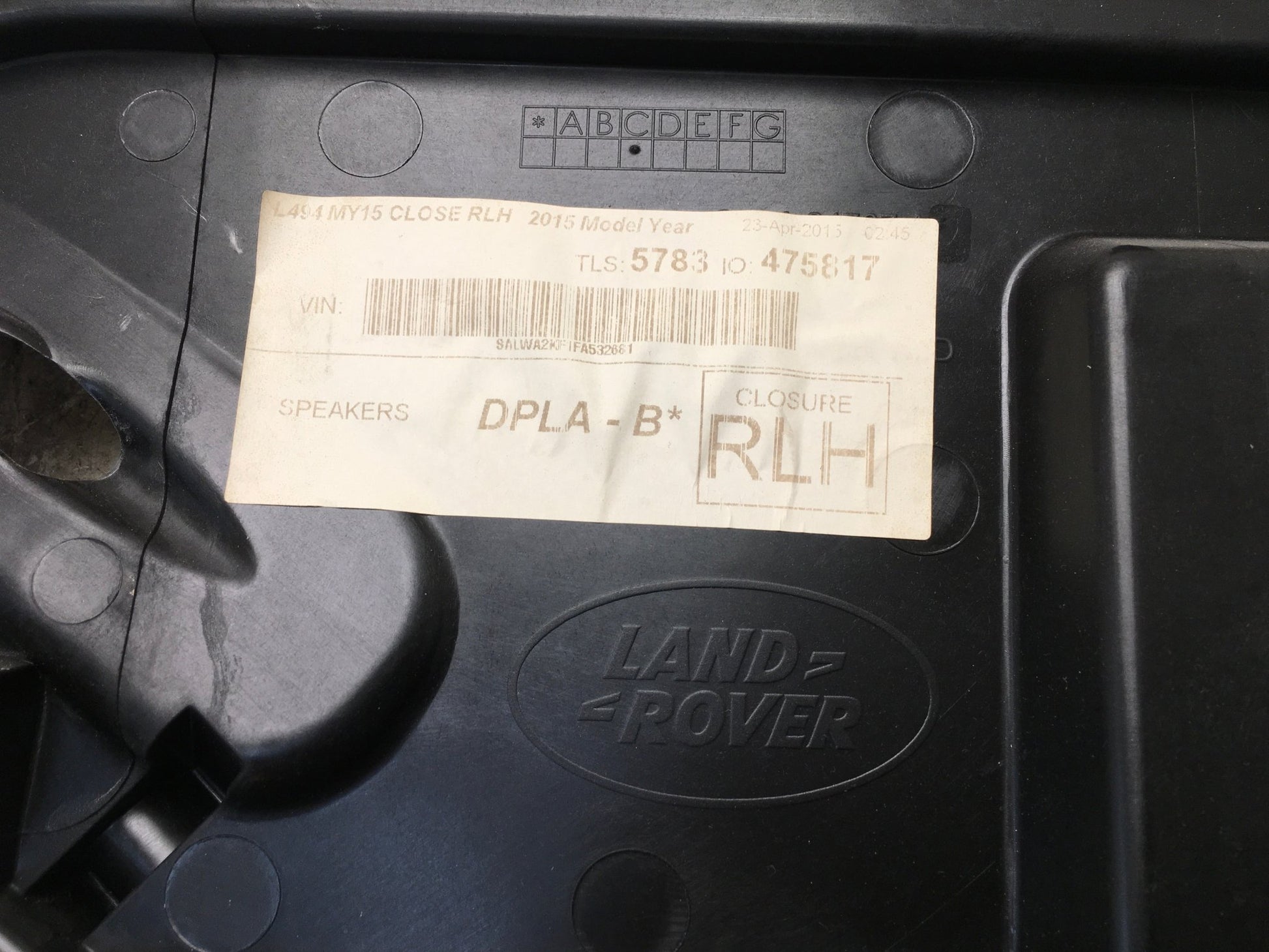 Bocina puerta tra izq Range Rover L494 - CPLA24767AC