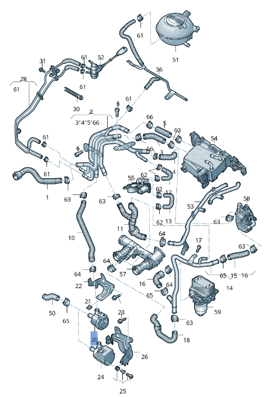 Bomba Agua VW 5G0965567 - 5G0965567
