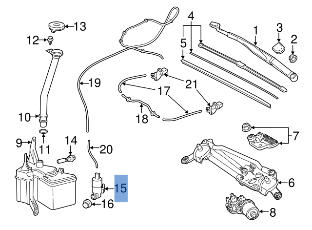 Bomba Limpiaparabrisas Toyota C - HR - 85330F4011