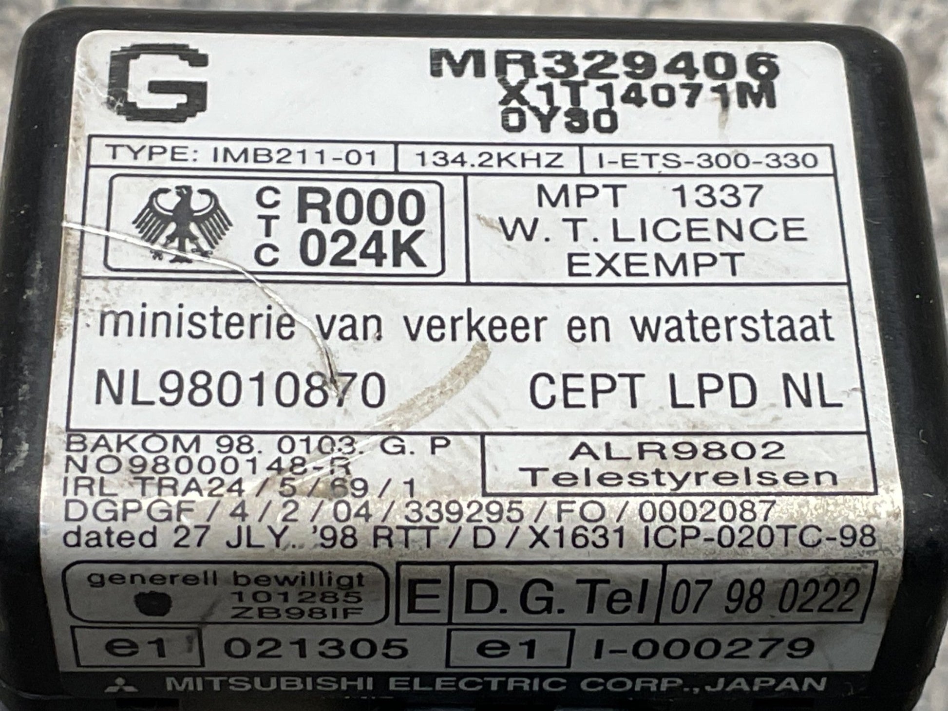 Bombin Arranque Mitsubishi Pajero Pinin - MR329406