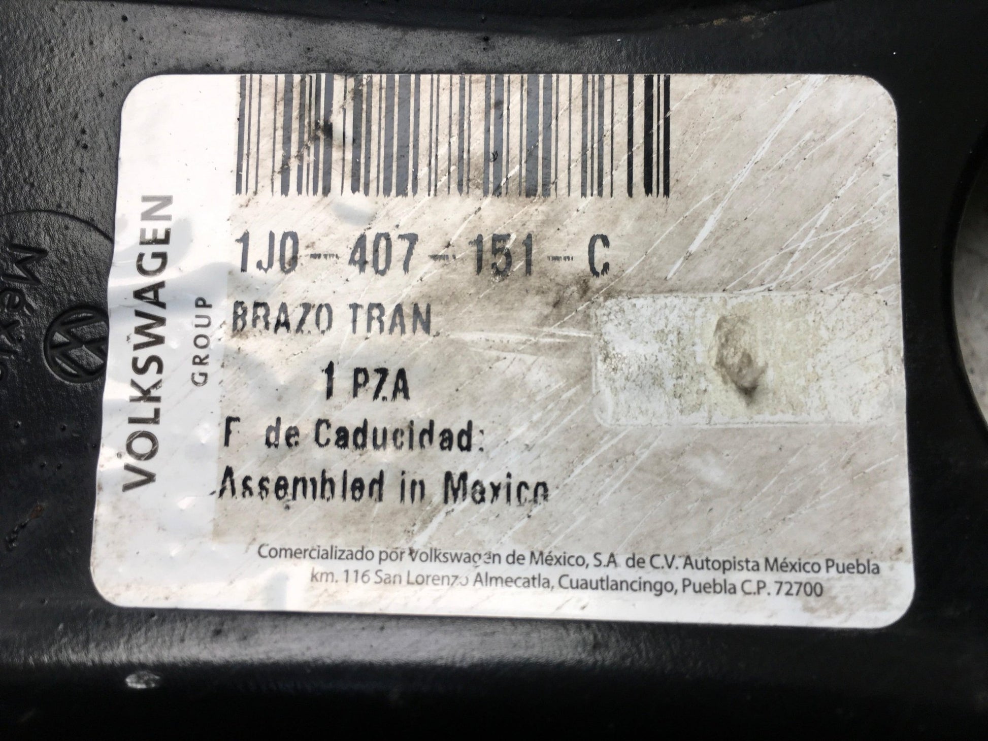 Brazo Suspension del izq VW 1J0407157B - 1J0407157B