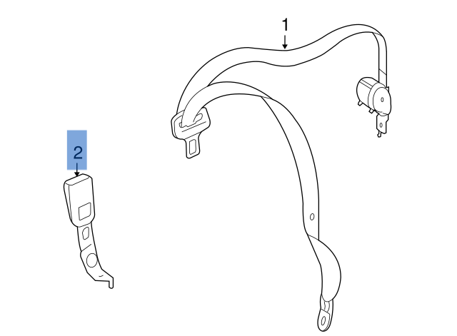 Enganche cinturones delanteros Mercedes M W164