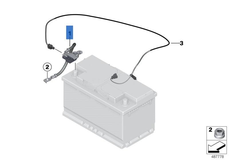 Cable nagativo bateria BMW 12427631109 - 12427631109