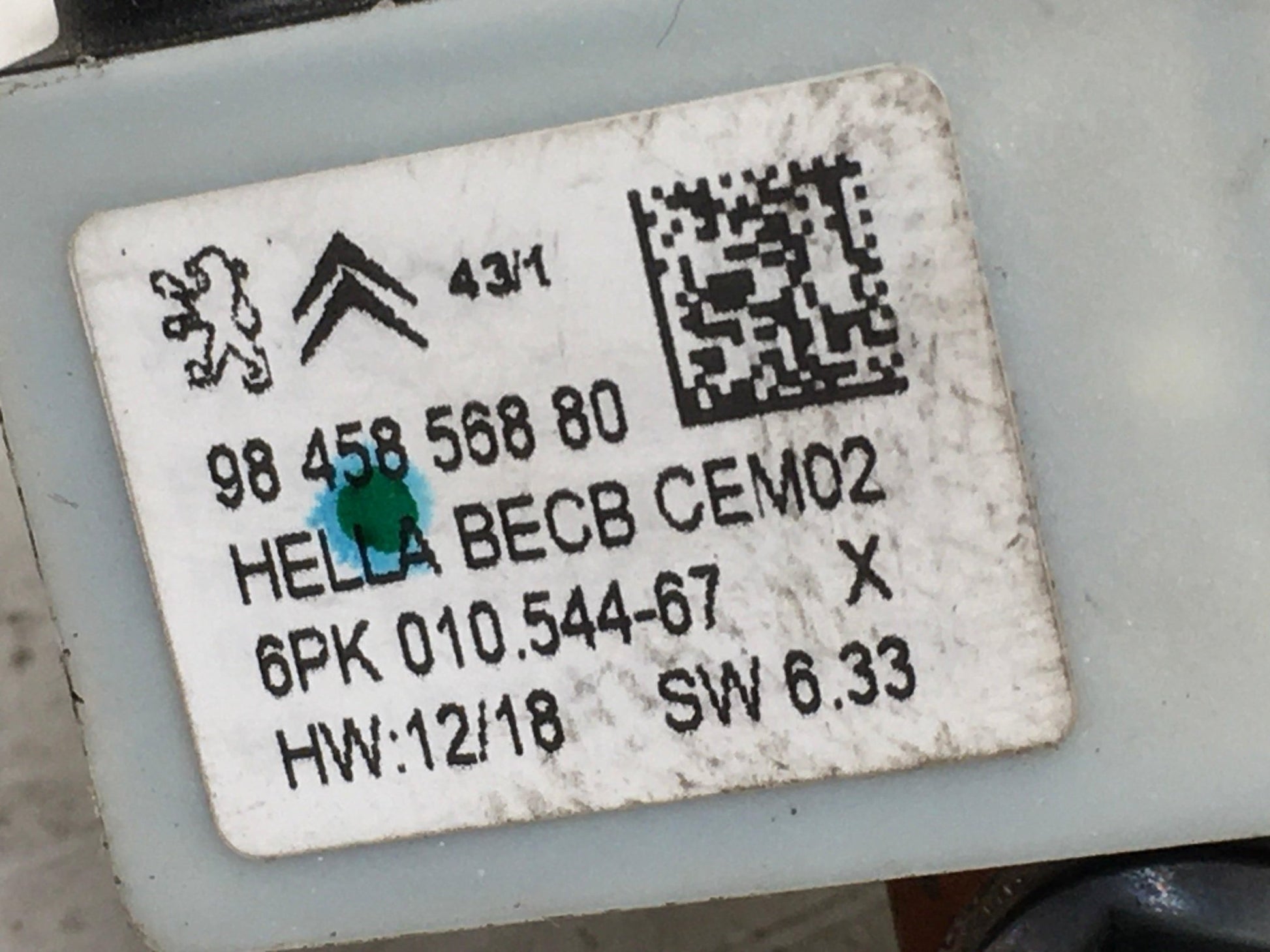 Cable Negativo Bateria PSA 9845856880 - 9845856880