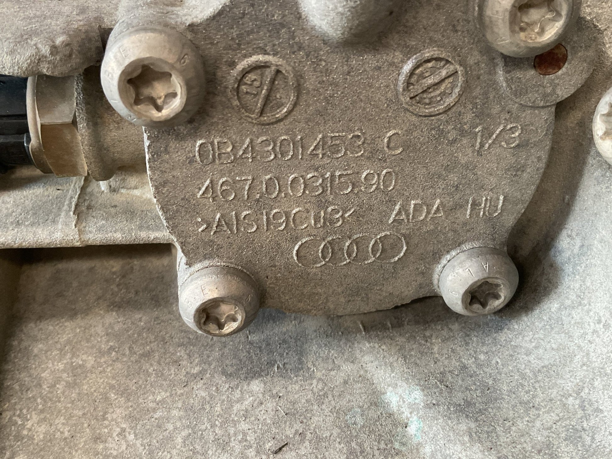 Caja cambios Audi 0B4301453C - 0B4301453C