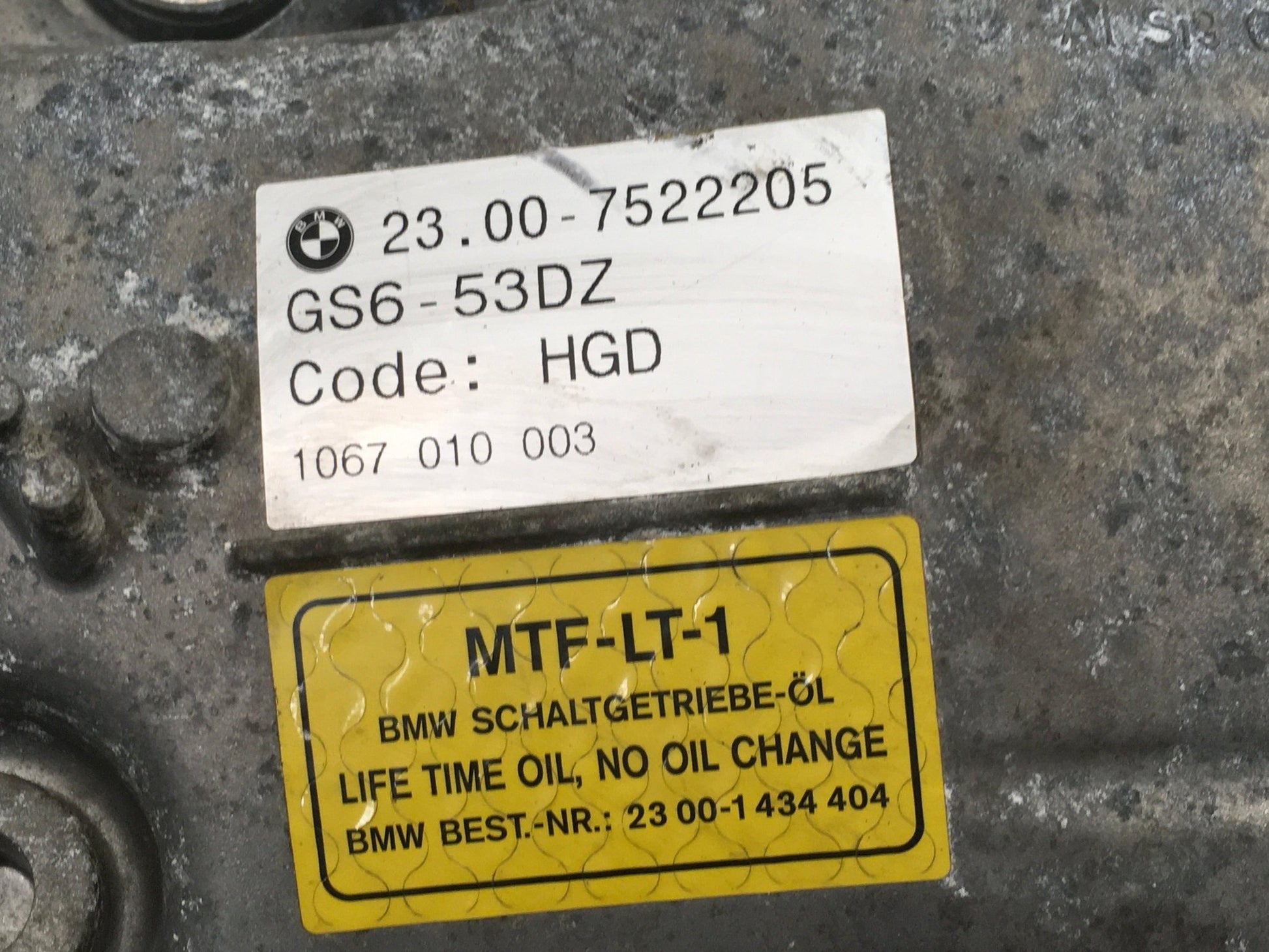 Caja cambios BMW 5 E60 HGD - 7522205