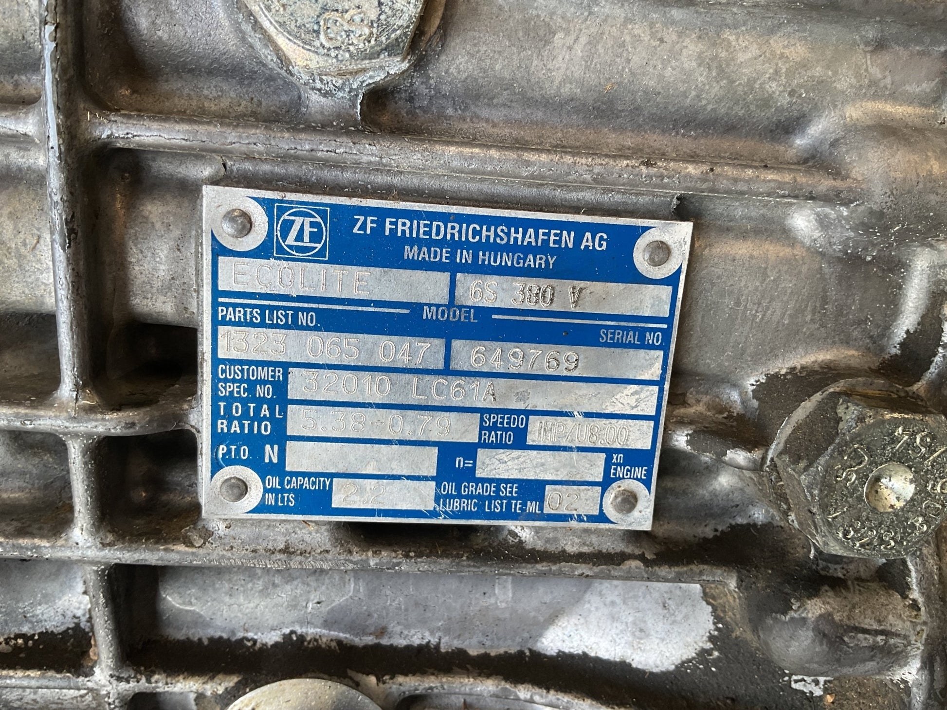 Caja Cambios Renault Nissan 6S380V0 - 1323301215
