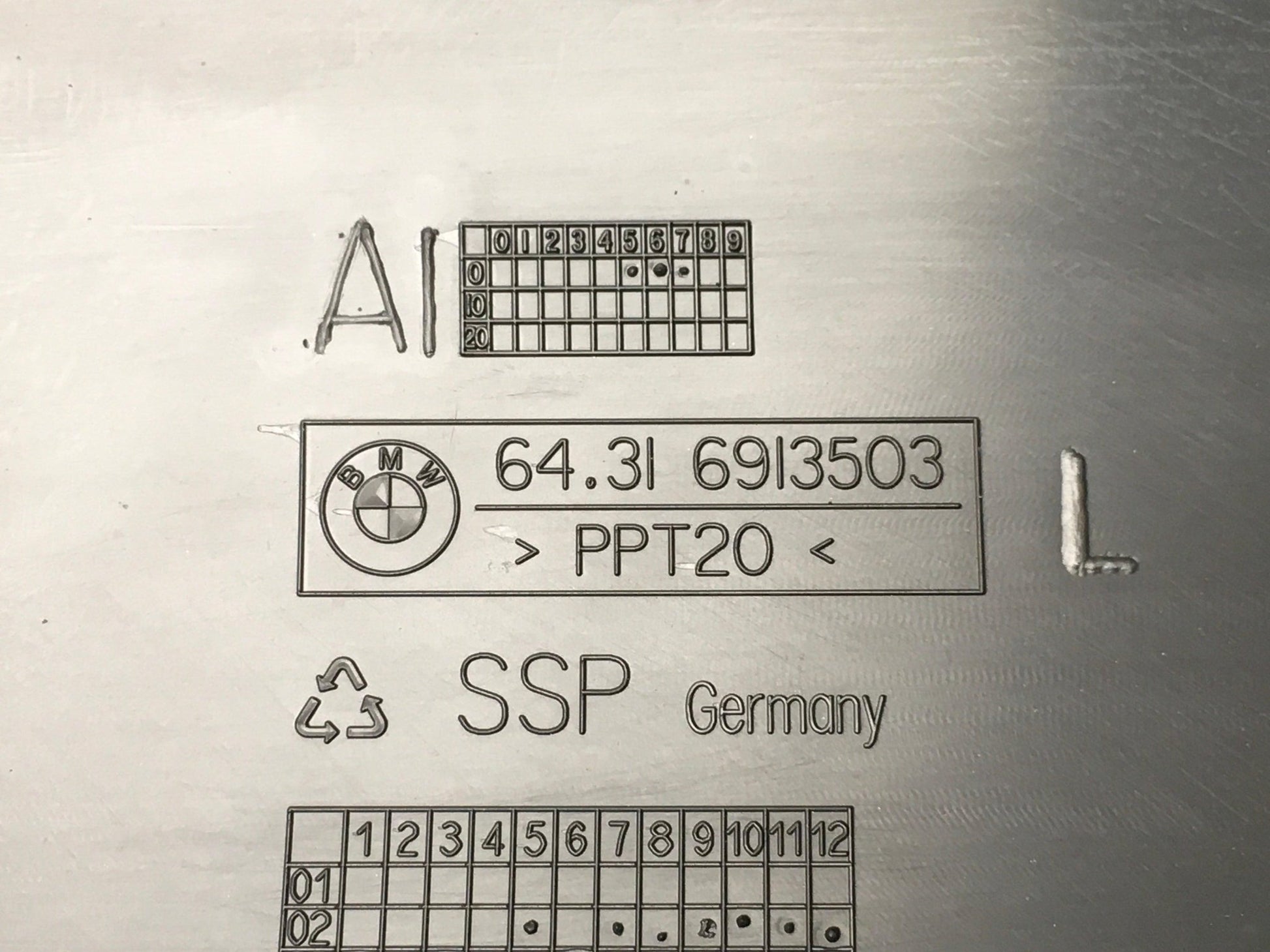 caja filtro aire izq BMW 6913503 - 6913503