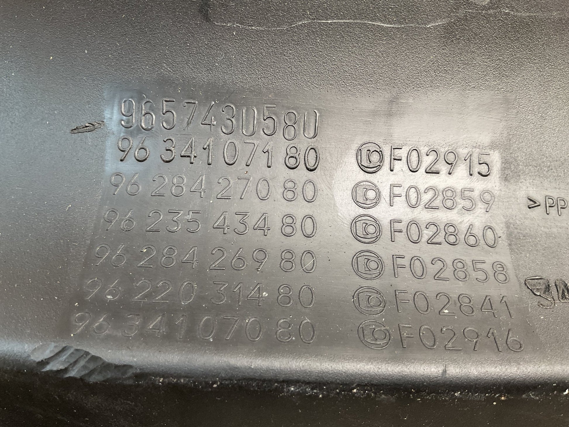 Caja Filtro Aire PSA 9657430580 - 9657430580