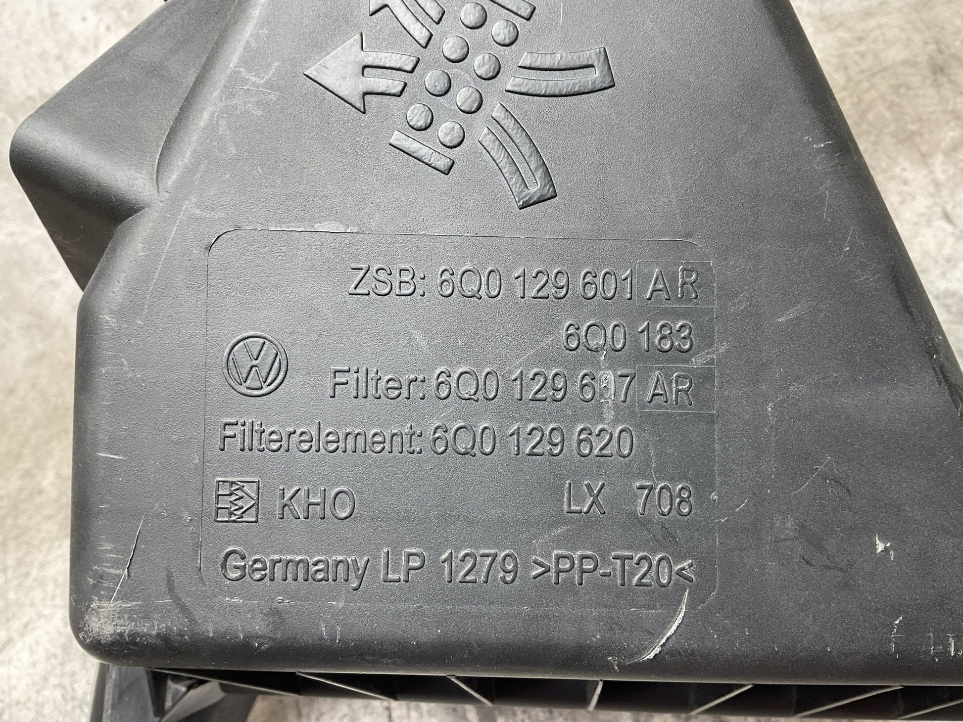 Caja Filtro Aire VW 6Q0129601AR - 6Q0129601AR _