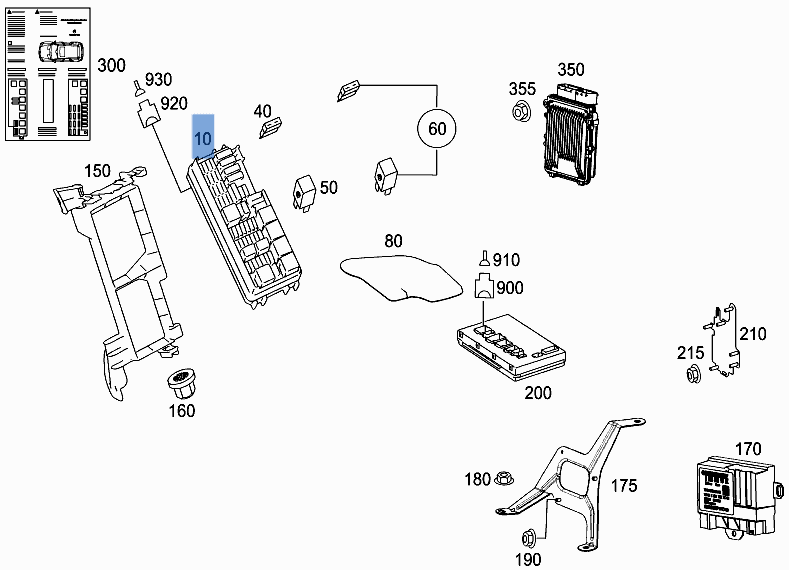 Caja Fusibles Mercedes W164 - A1645402372