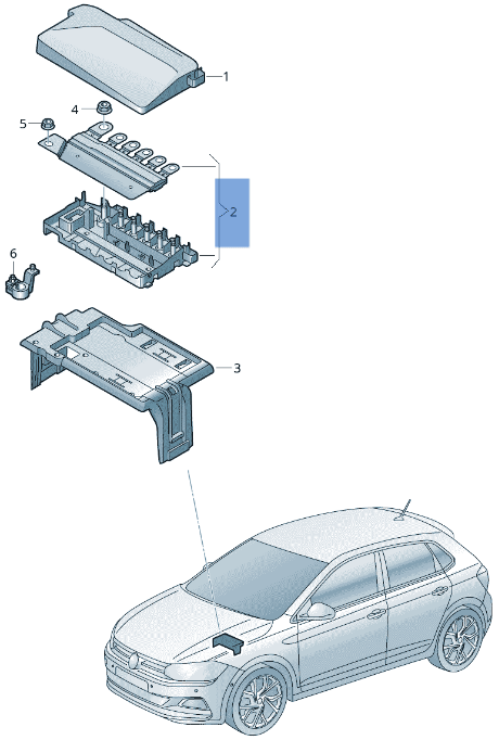Caja Fusibles VW 2Q0937548D - 2Q0937548D