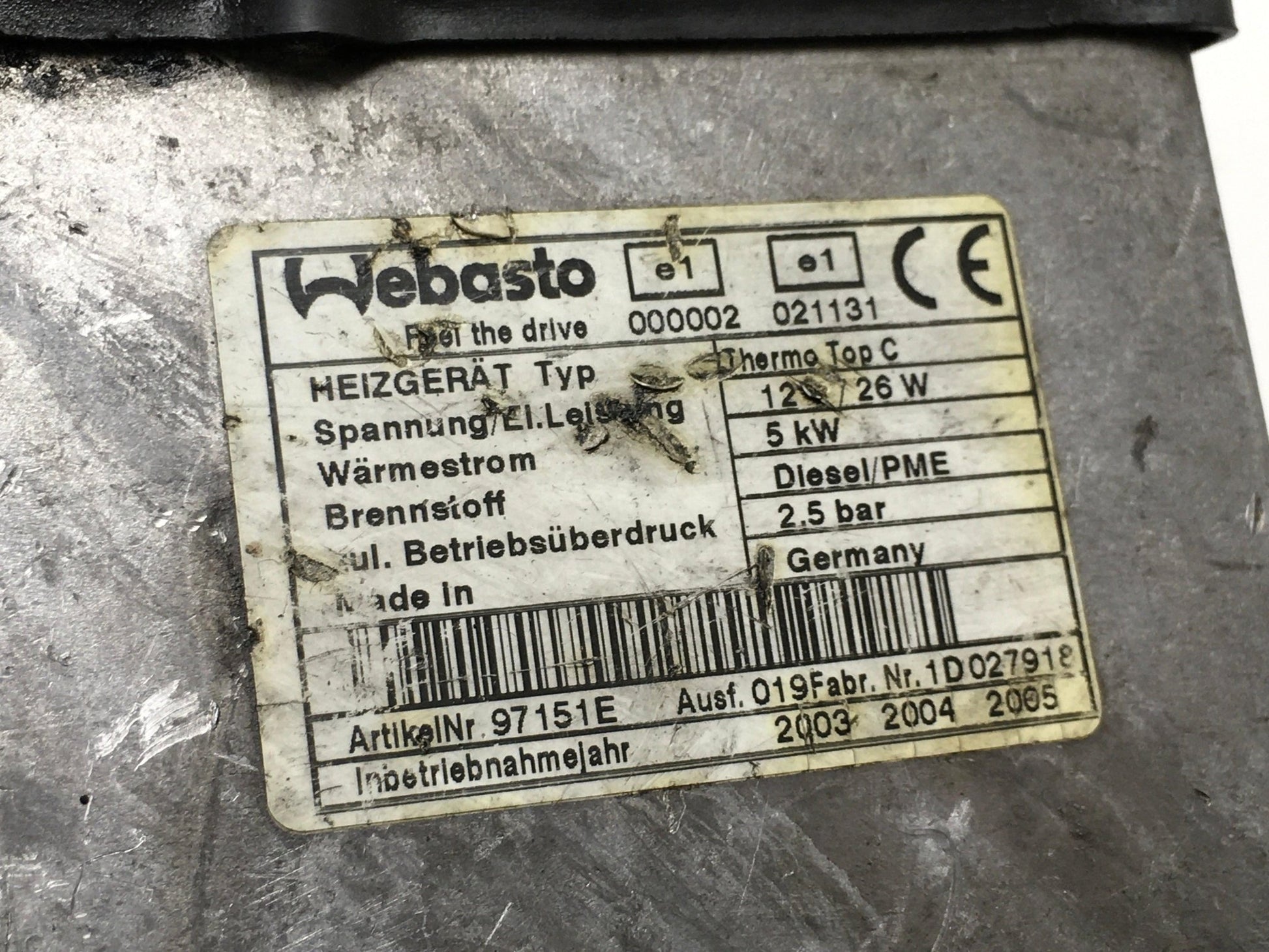 Calefacción estacionamiento VW Touareg 7L6815071A - 7L6815071A