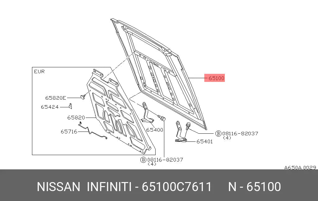 Capo Nissan Patrol W160/W260 80-95 - 65100C7611 _