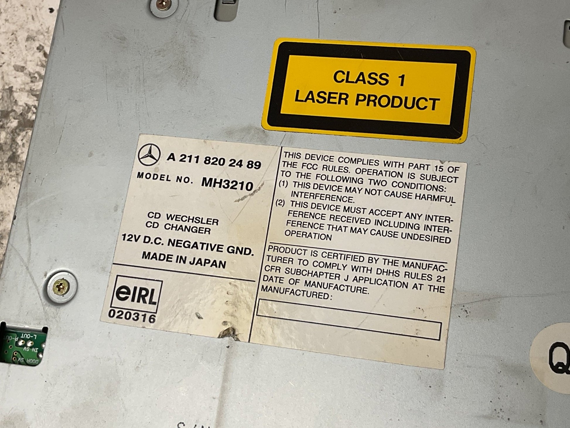 Cargador CD Mercedes A2118202489 - A2118202489