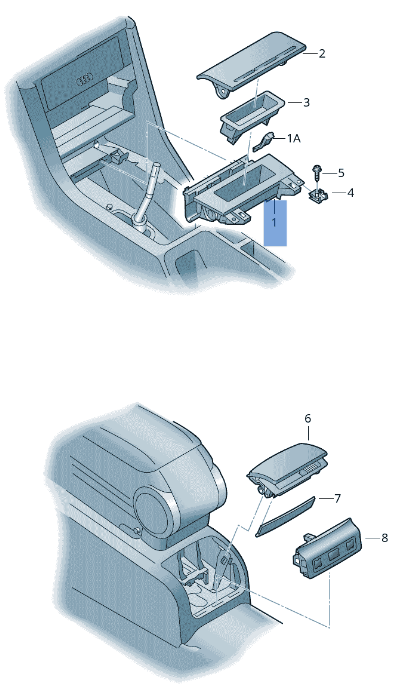 Cenicero Audi A4 8E / Seat Exeo - 8E0857951