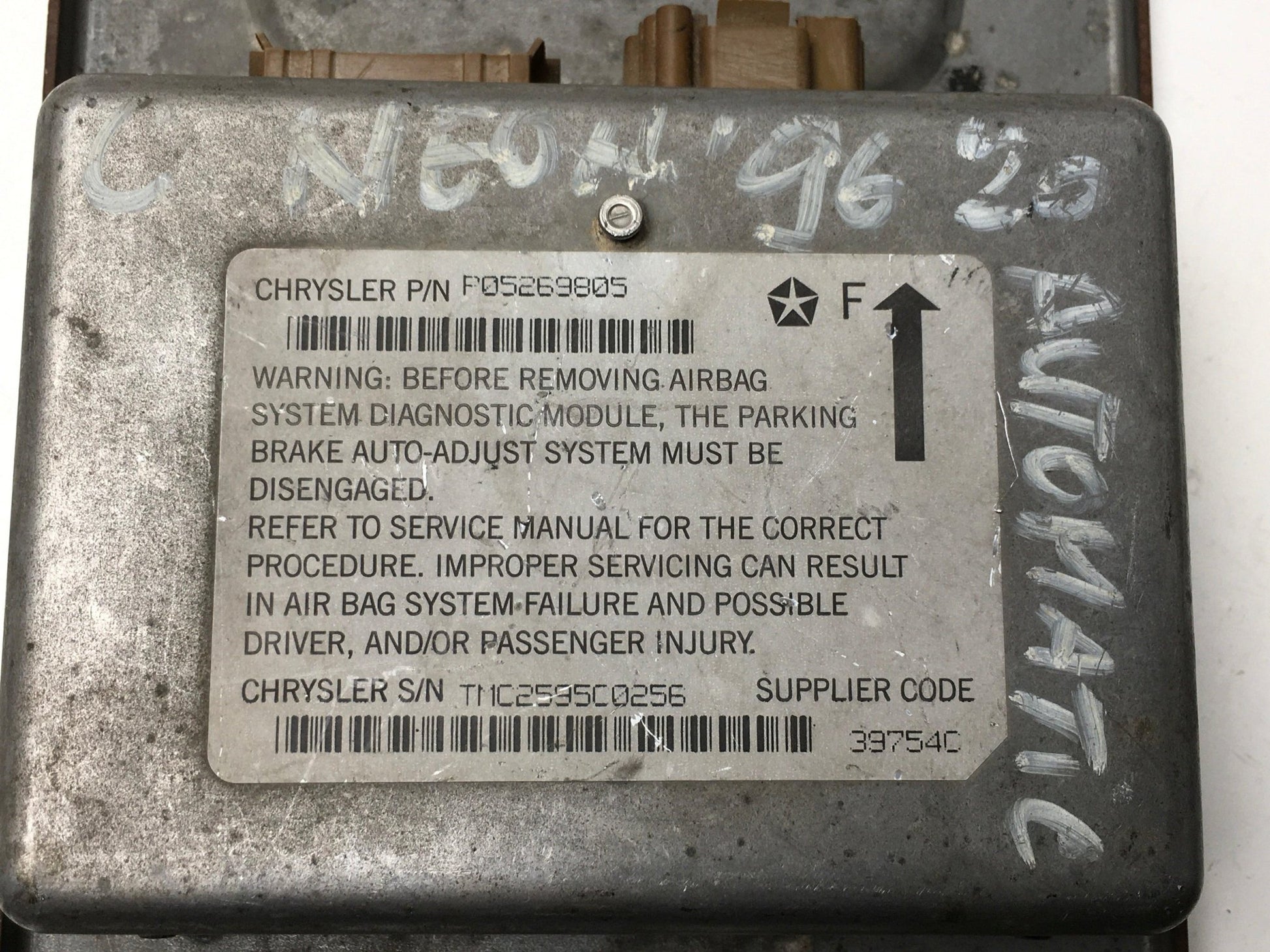 Centralita Airbag Chrysler Neon I - P05269805