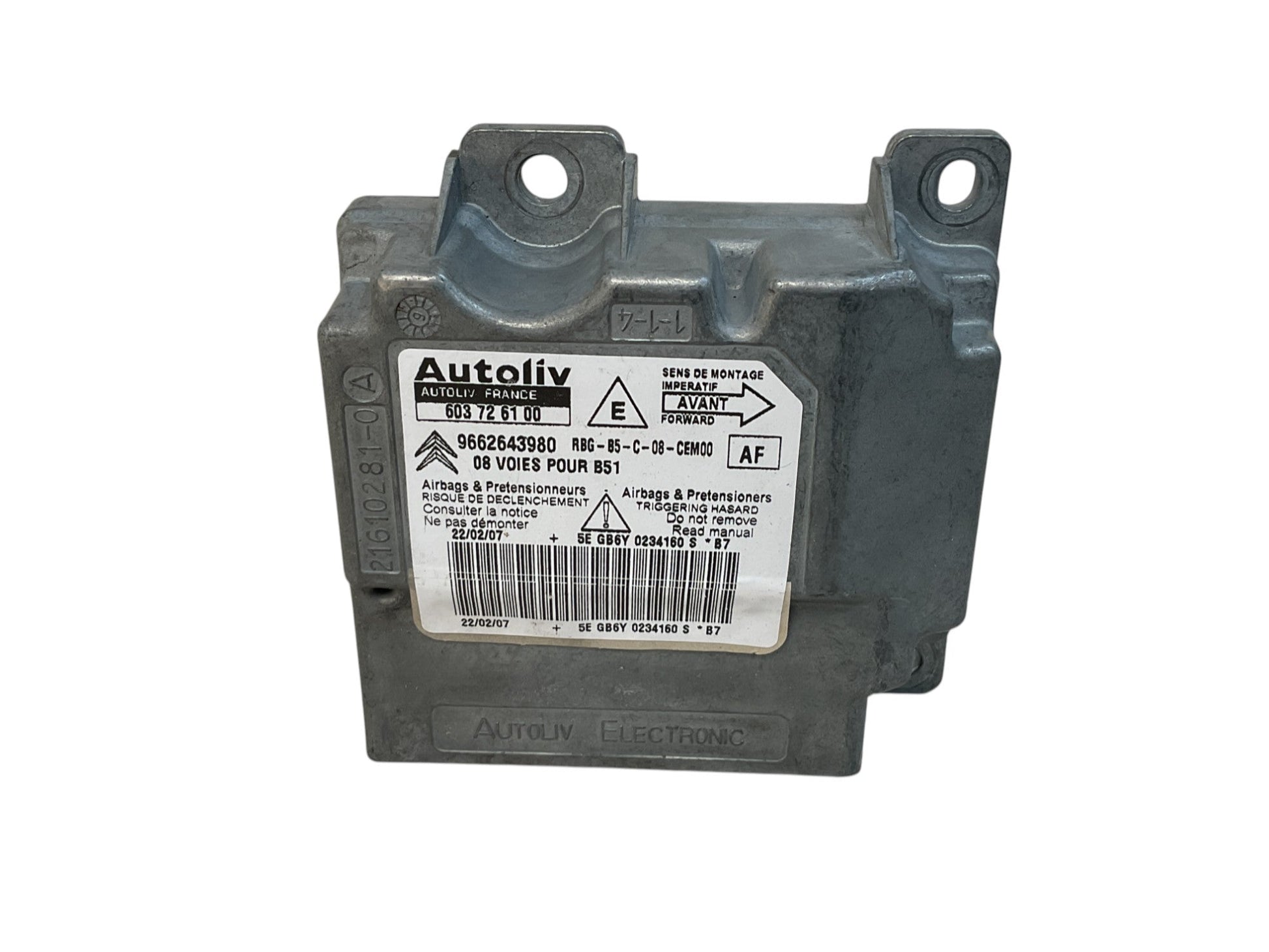 Centralita Airbag Citroen C4 2004 - 2011 - 9662643980