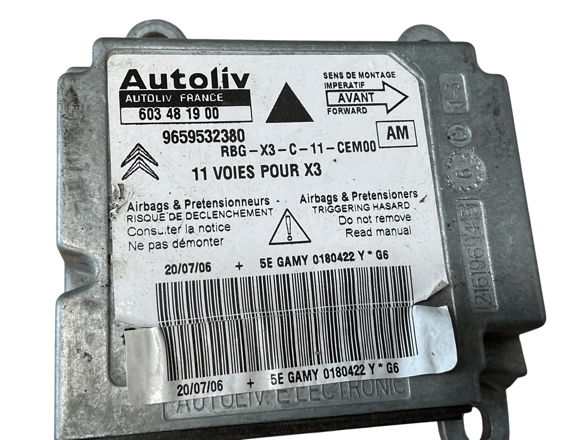 Centralita Airbag Citroen C5 04-08 - 9659532380