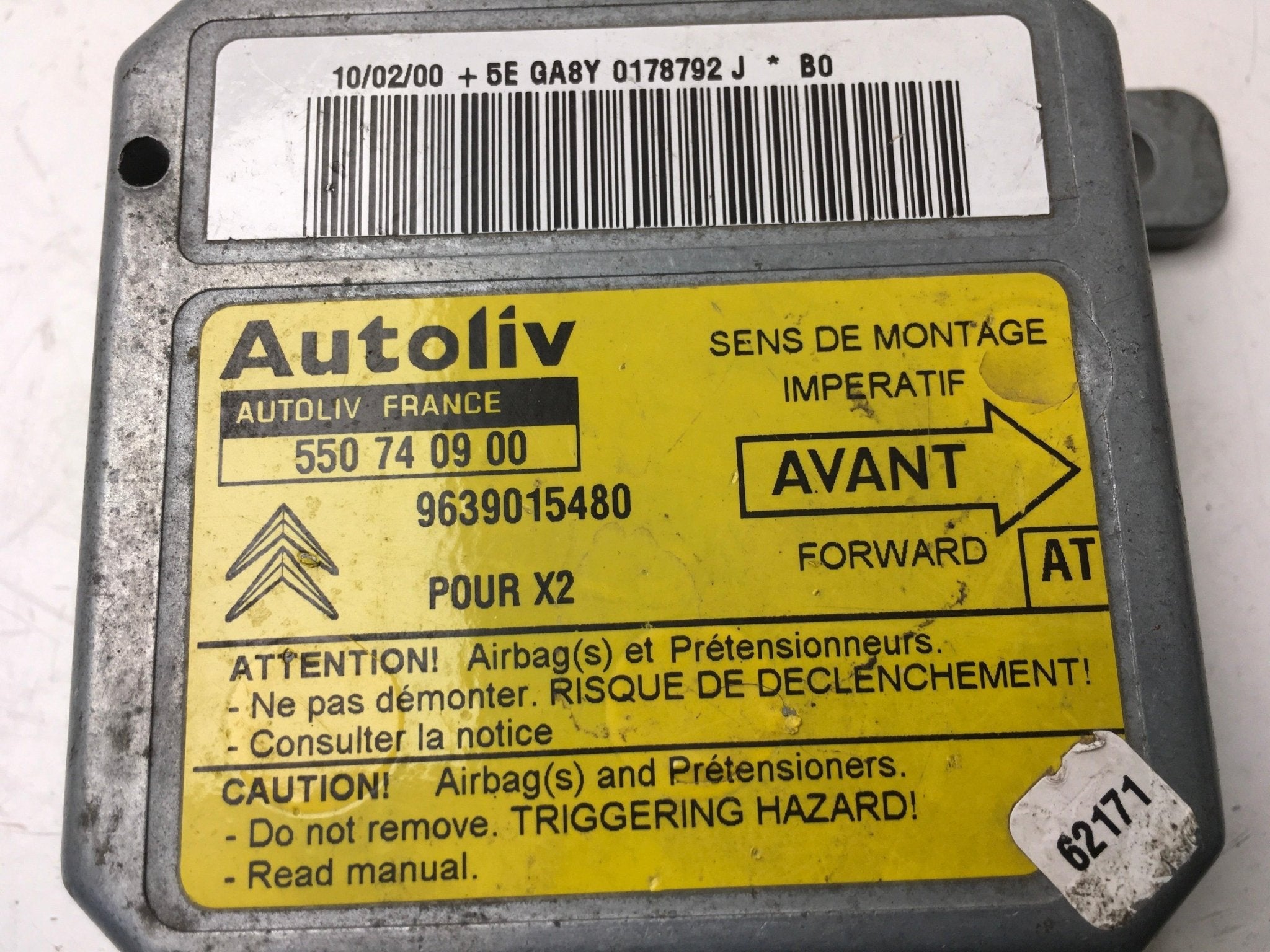 Centralita Airbag Citroen Xantia - 9639015480