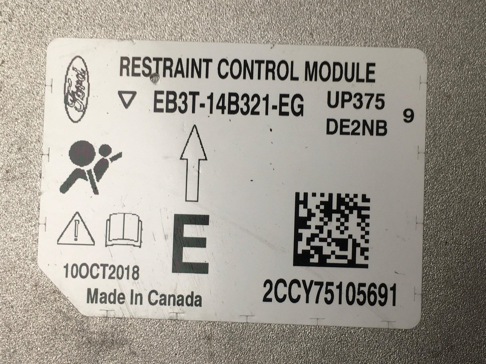 Centralita Airbag Ford Ranger TKE - EB3T14B321EG