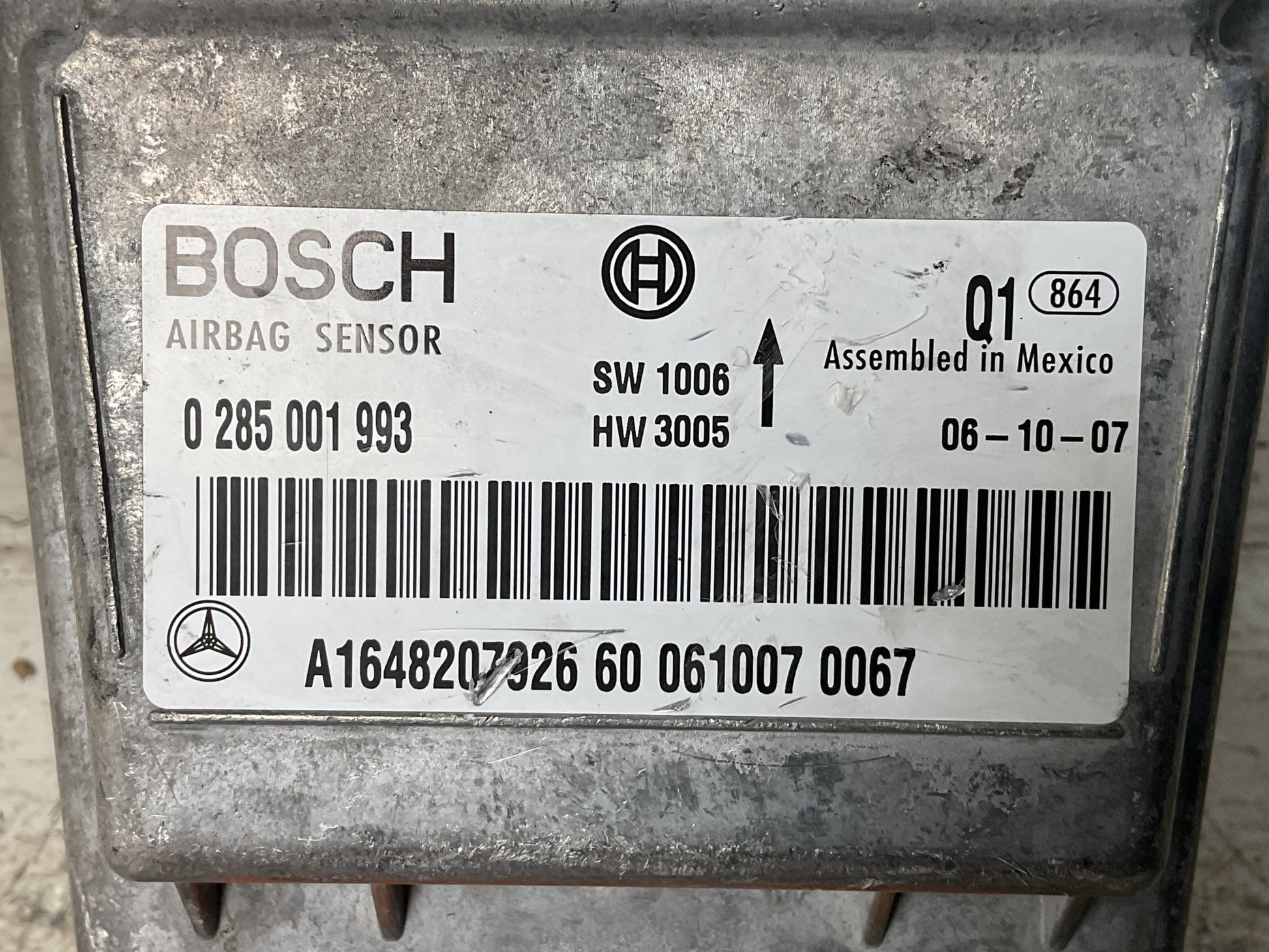 Centralita Airbag Mercedes Clase M 05 - 11 - A1648207926