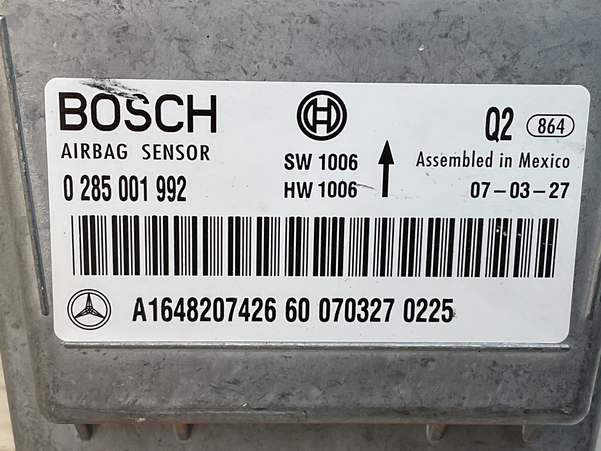 Centralita Airbag Mercedes R 2004 - 2013 - A1648207426