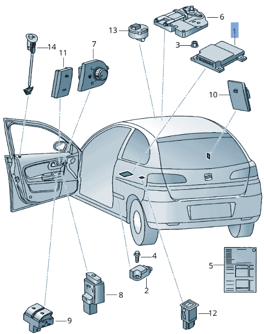 Centralita Airbag Seat Ibiza III - 6Q0909605AE