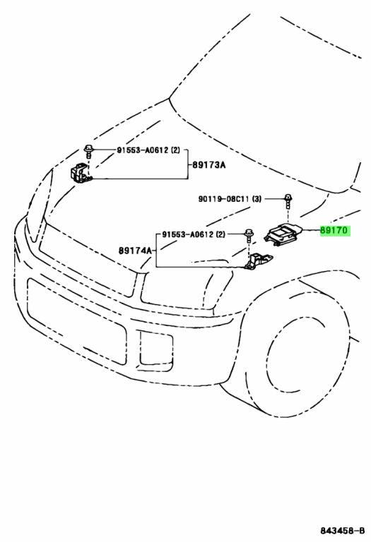 Centralita Airbag Toyota Rav4 II - 8917042090