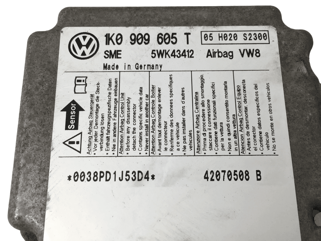 Centralita airbag VW 1K0909605T - 1K0909605T