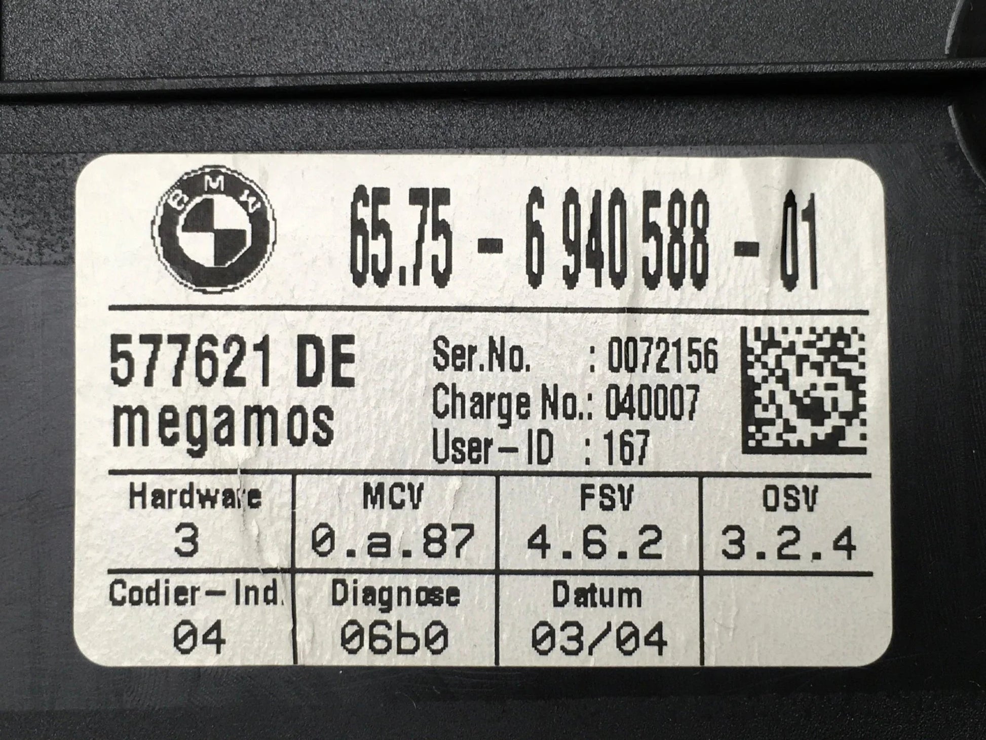 Centralita alarma BMW 65756940588
