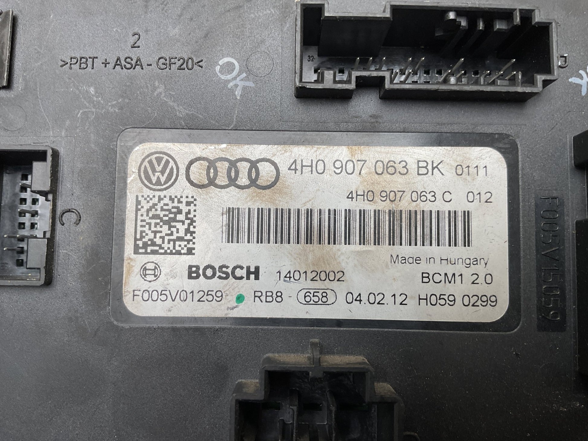 Centralita Audi VW 4H0907063BK. - 4H0907063BK