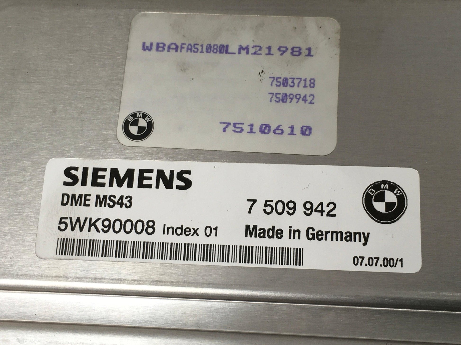 Centralita ECU BMW 7509942 - 7509942