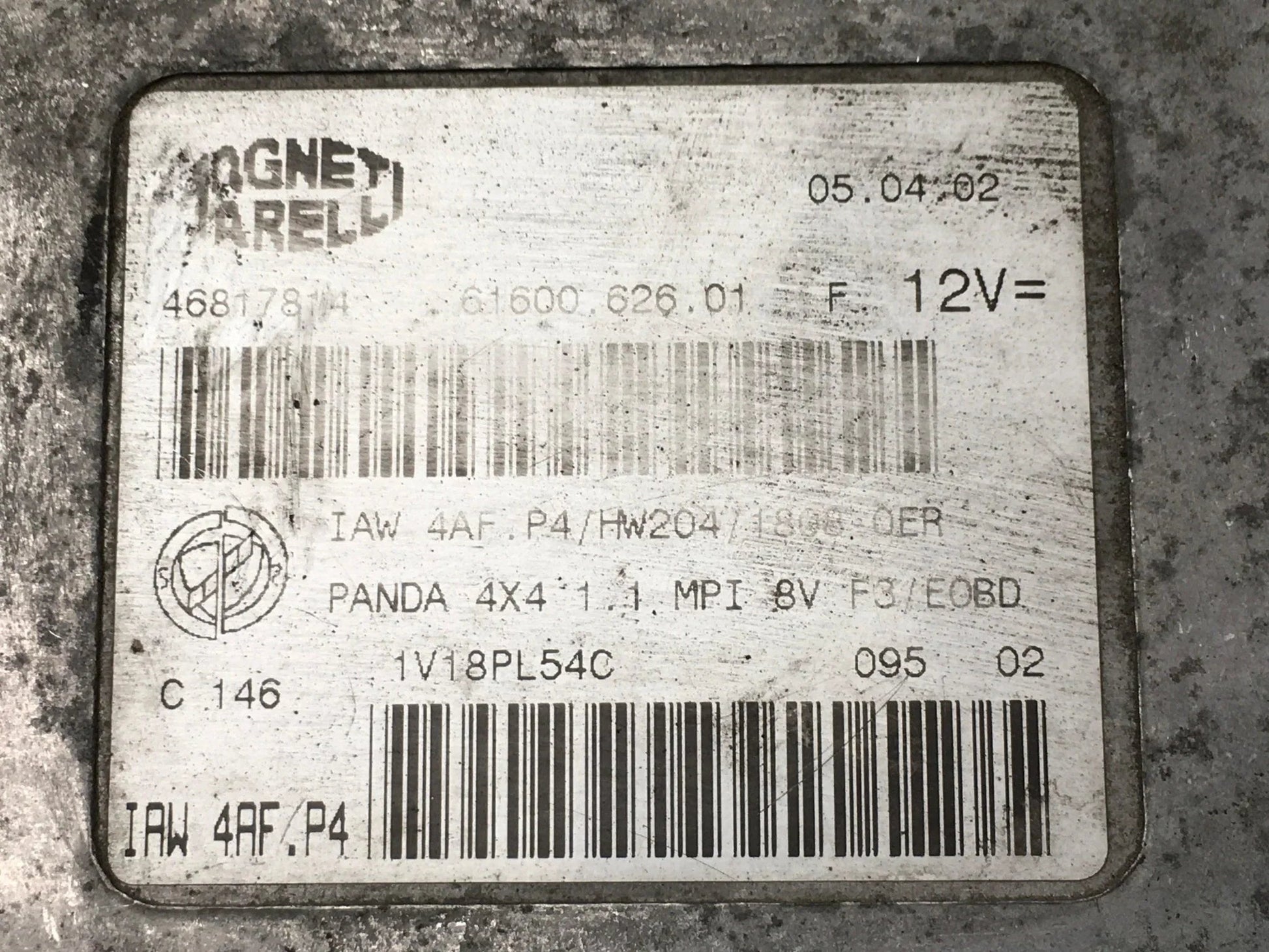 Centralita ECU motor Fiat panda 141 46817814