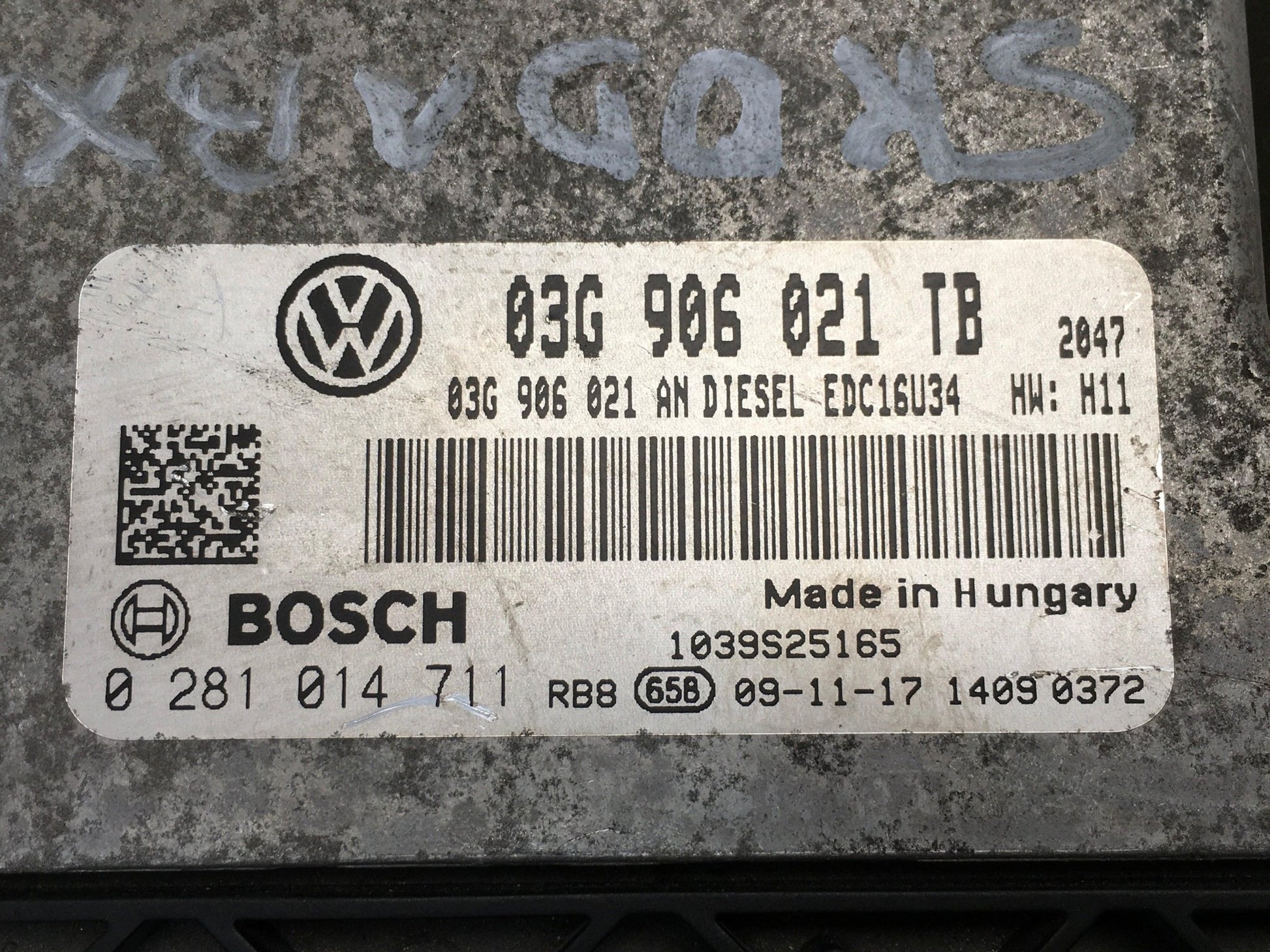 Centralita ECU VW EDC16U34 - 03G906021TB