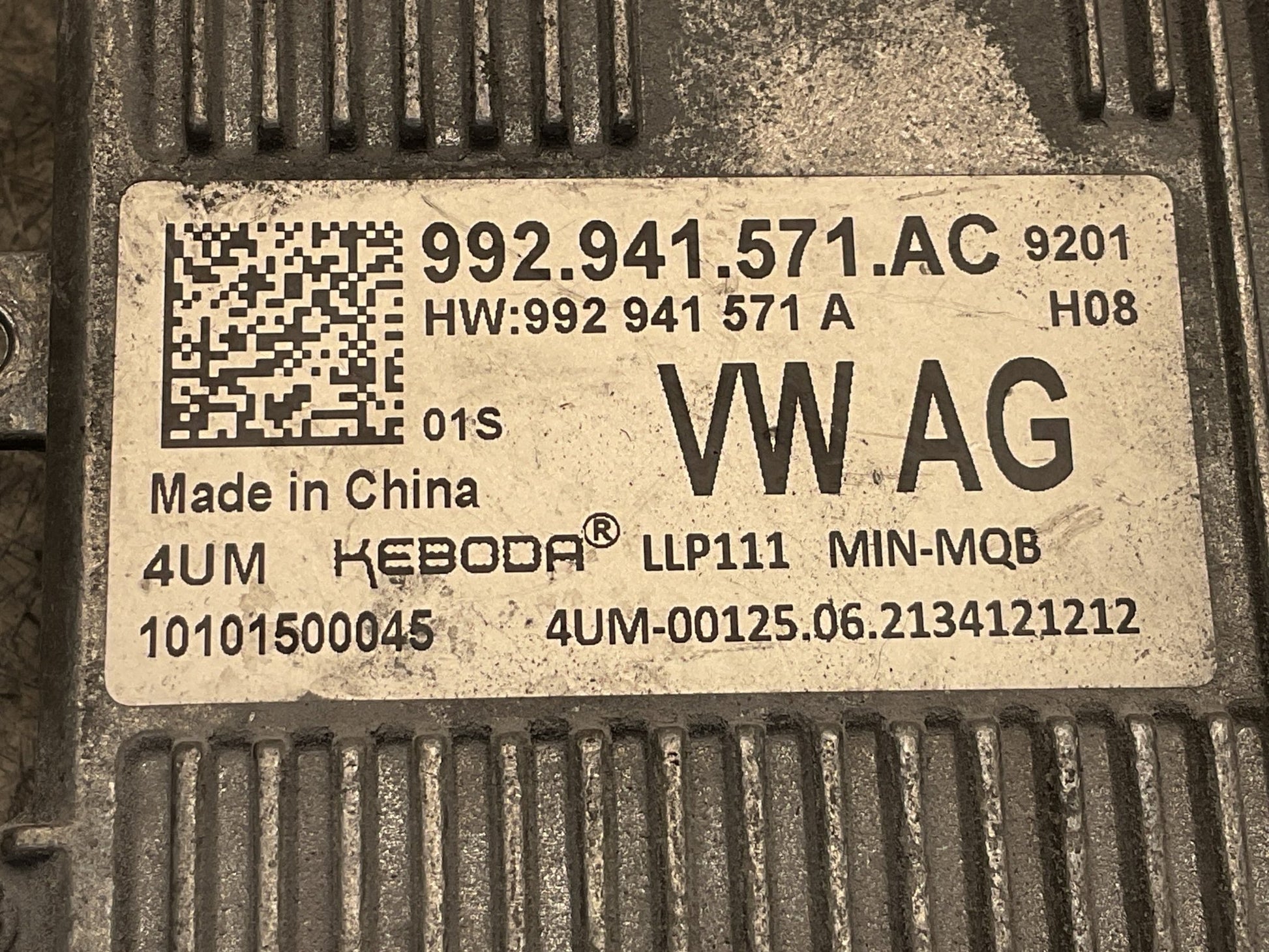 Centralita faros Porsche 911 2019 - 2025 - 992941571AC