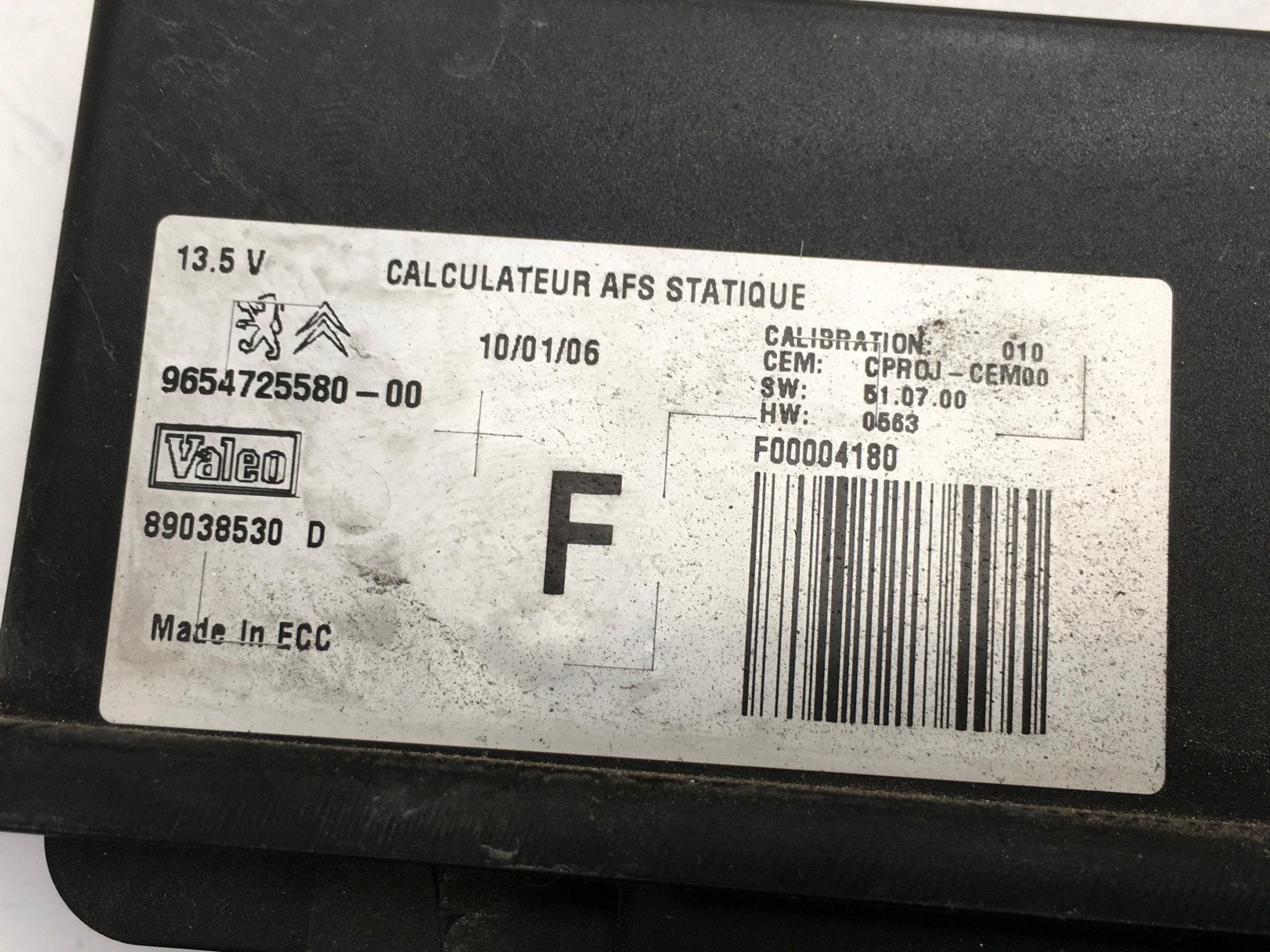 Centralita Luces Peugeot 9654725580 - 9654725580