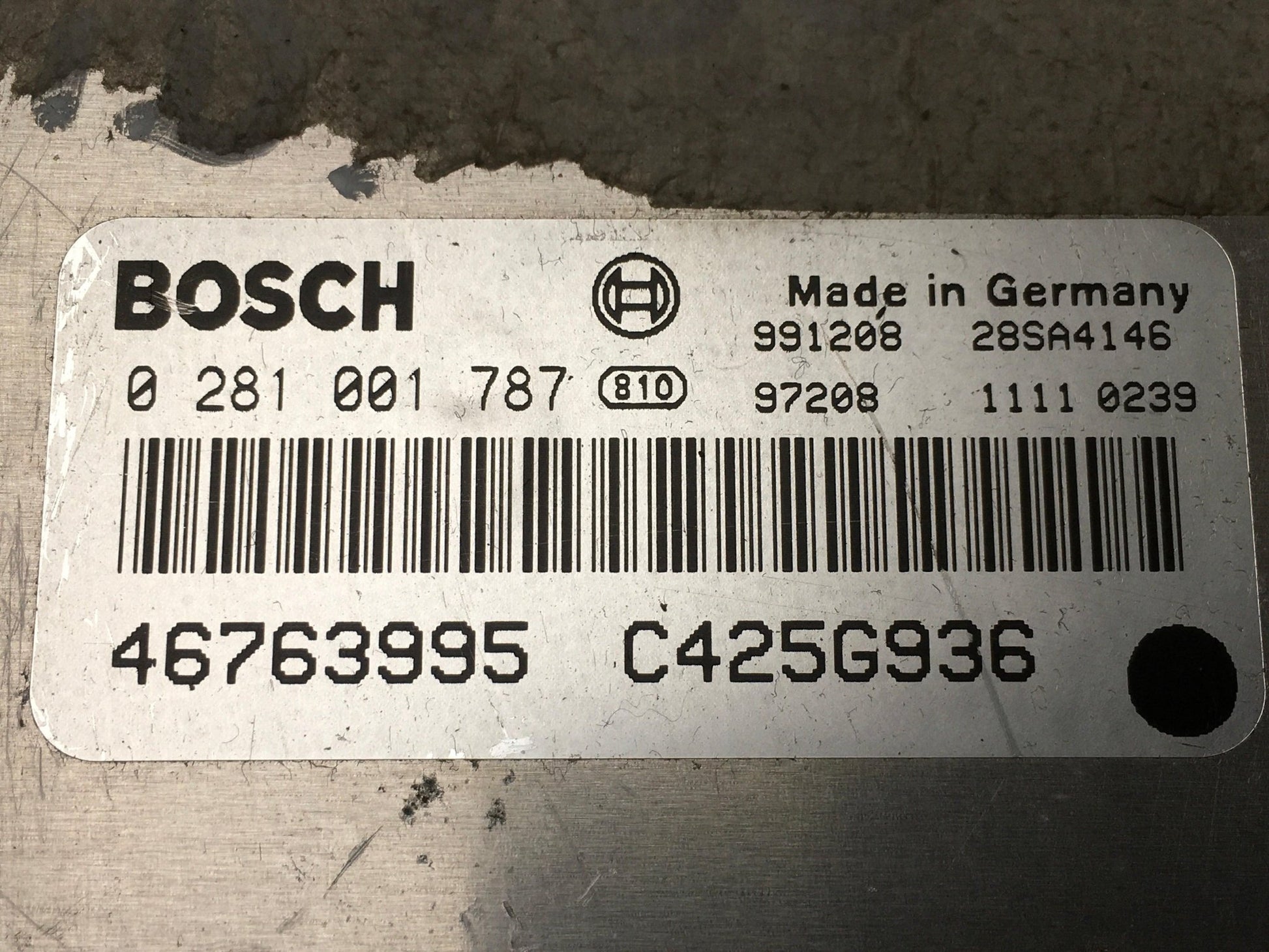 Centralita motor Alfa Romeo 166 - 0281001787