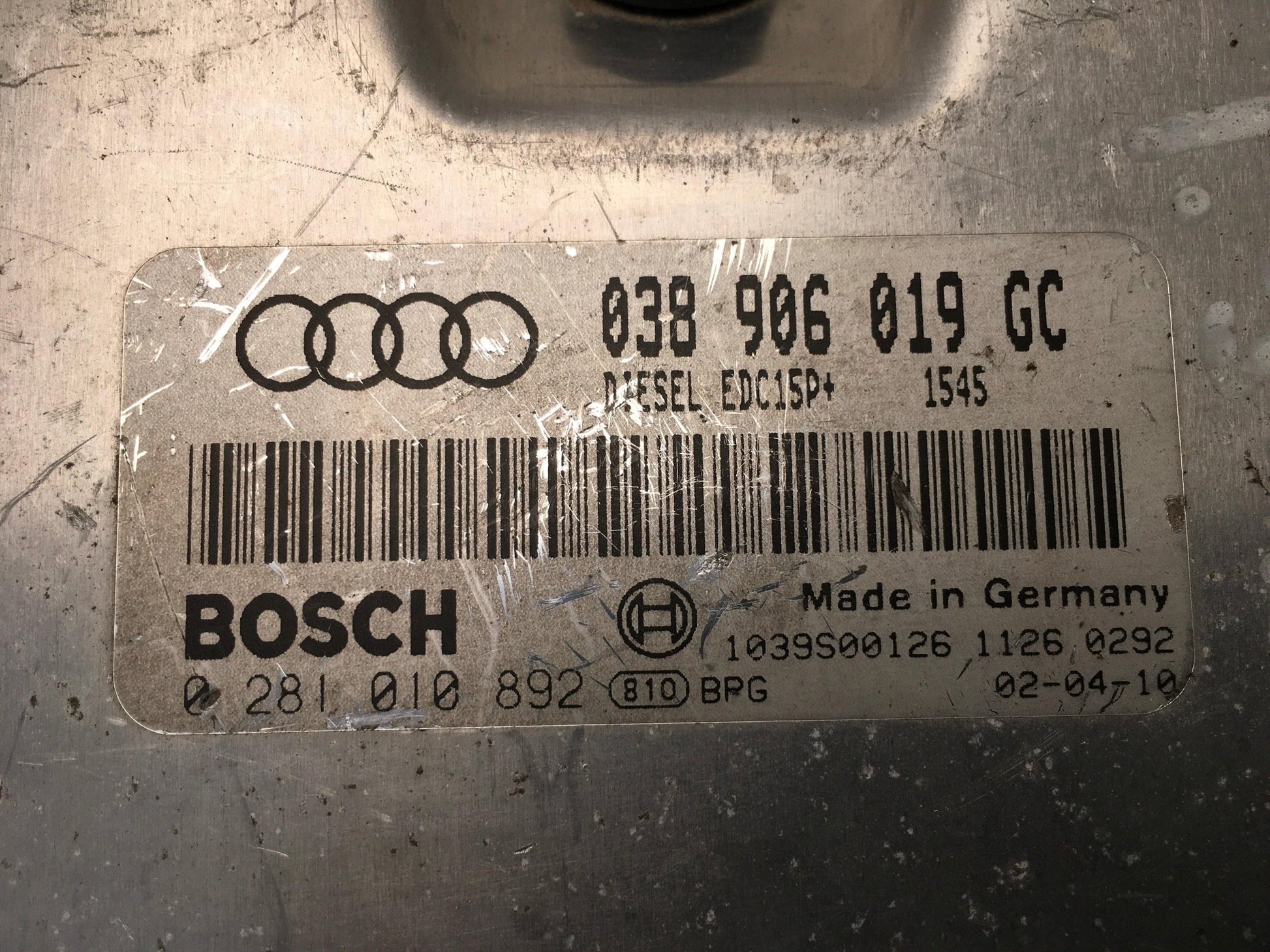 Centralita Motor Audi A3 8L - 038906019GC