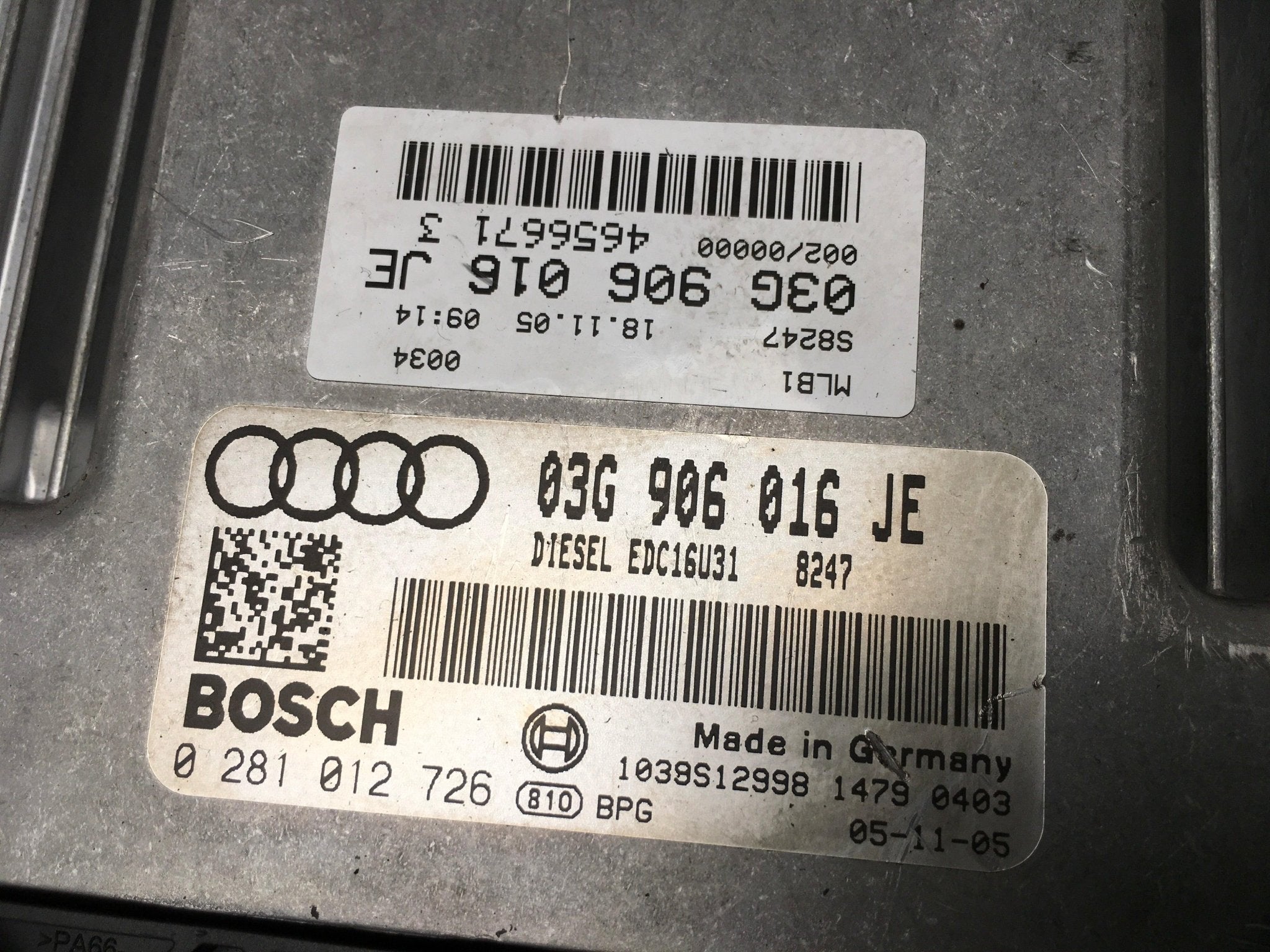 Centralita Motor Audi A4 B7 - 03G906016JE