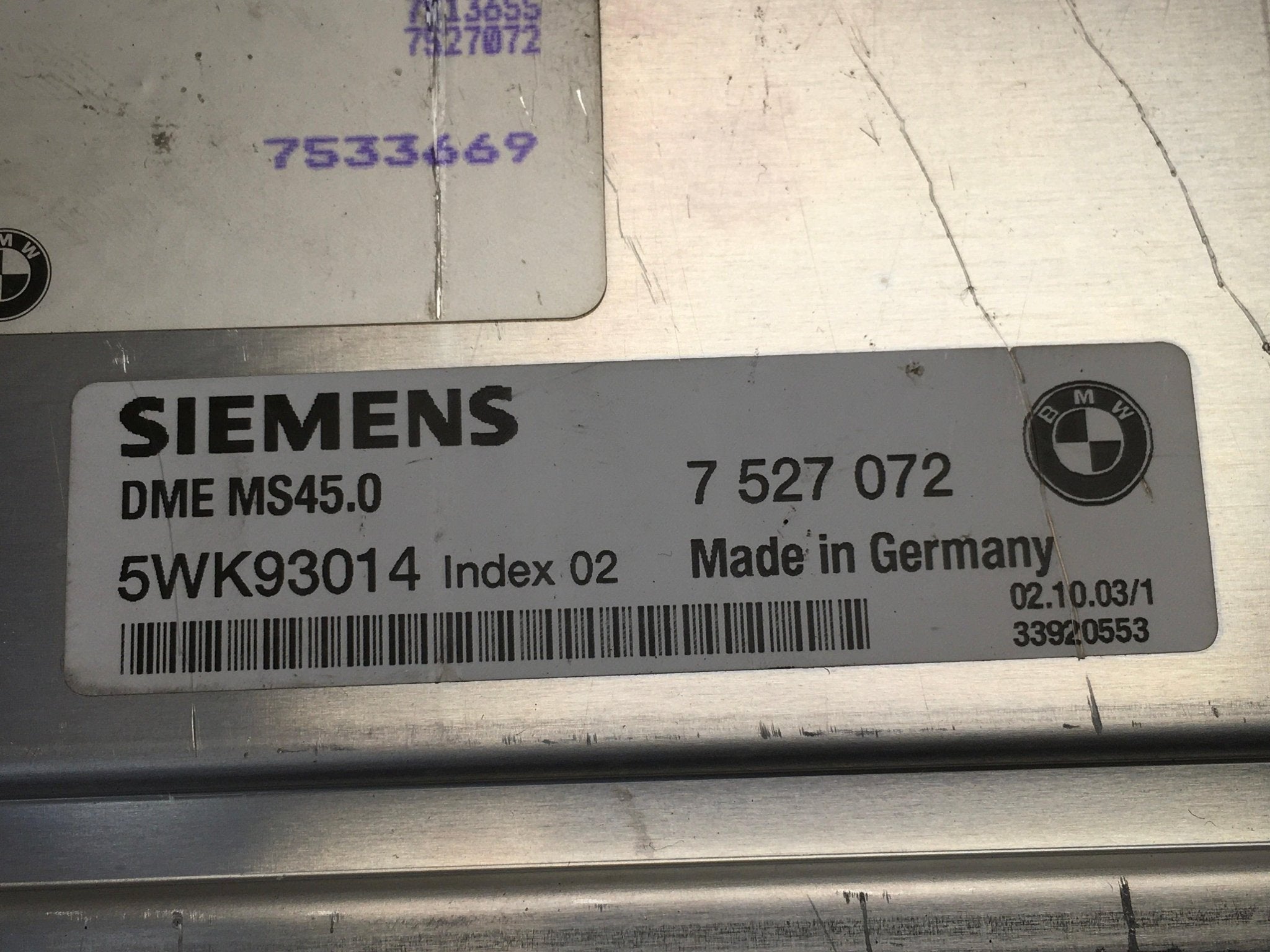 Centralita Motor BMW 7527072 - 7527072