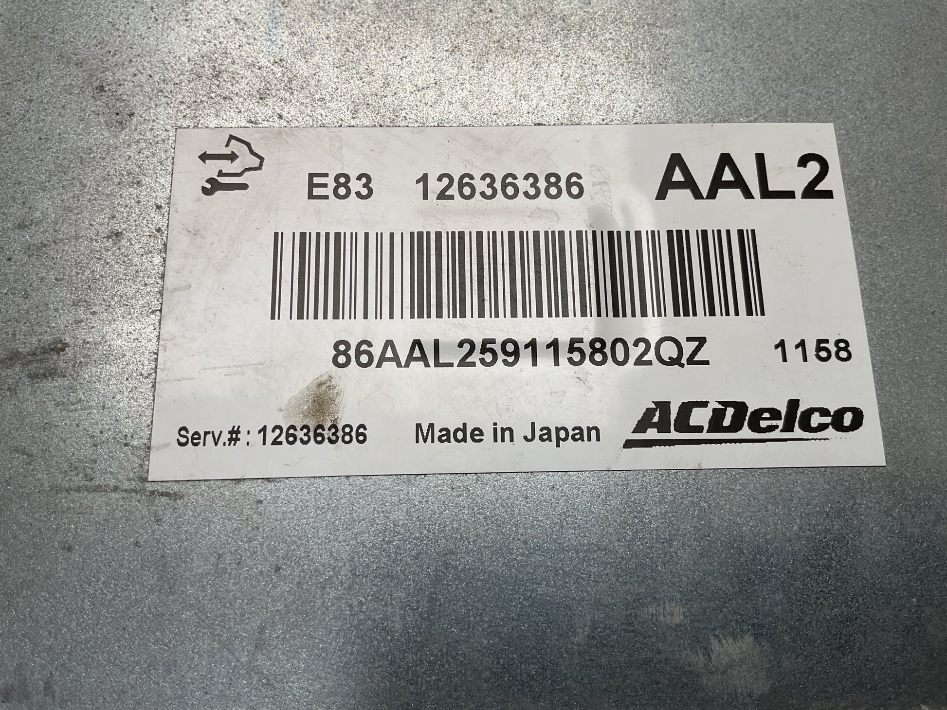 Centralita Motor Chevrolet-Opel 12636386