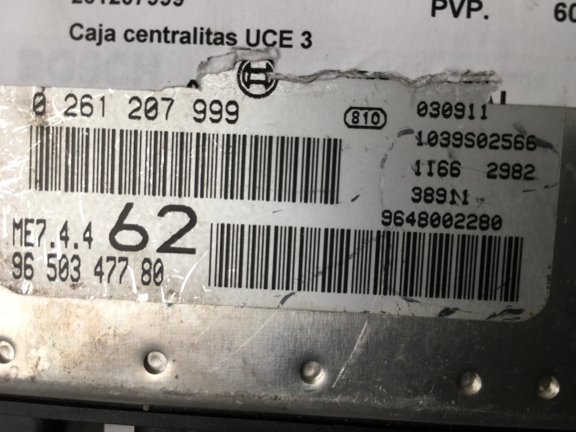 Centralita Motor Citroen C2 - 9650347780