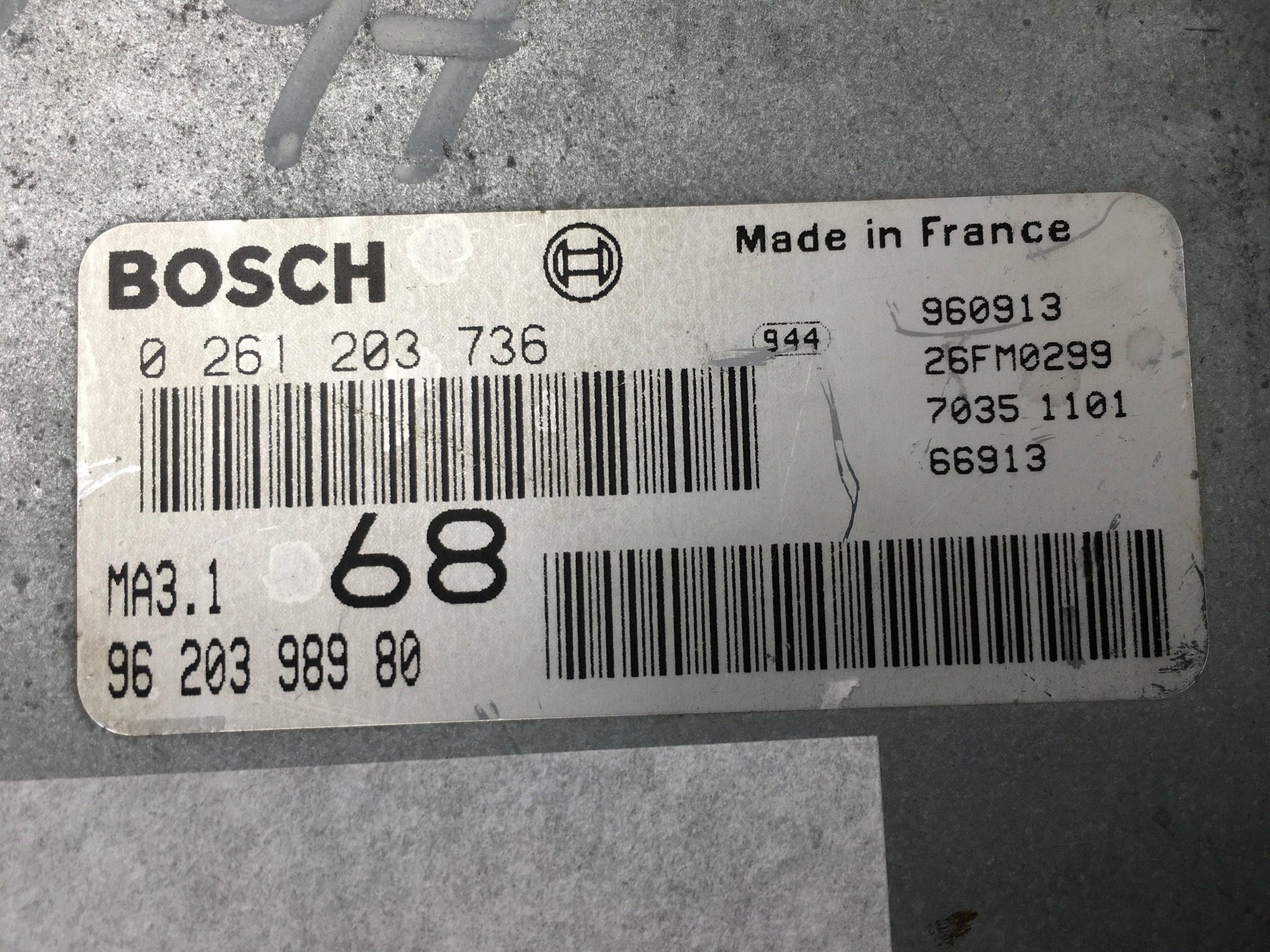 Centralita Motor Citroen Saxo - 9620398980