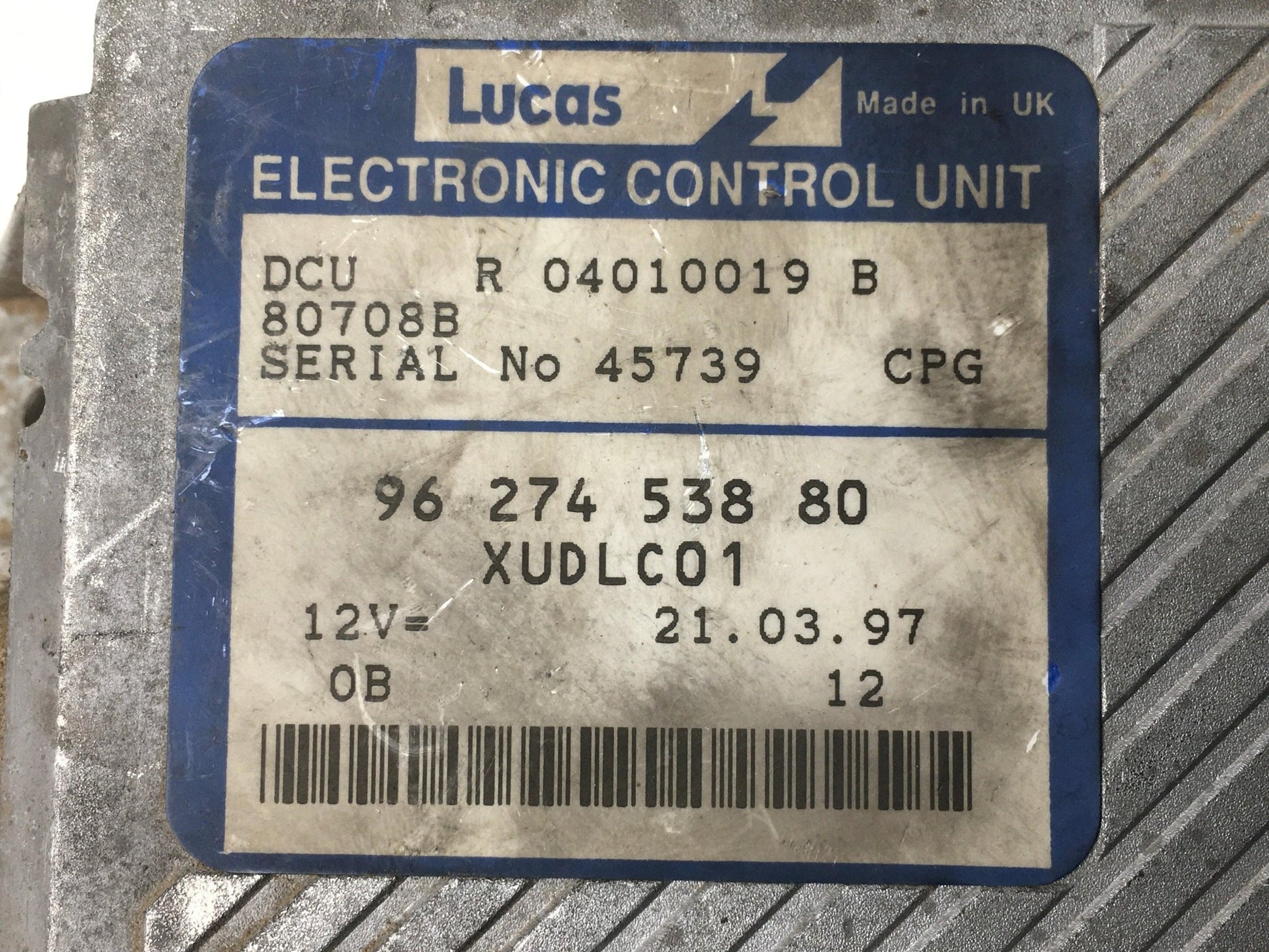 Centralita Motor Citroen Xantia - 9627453880